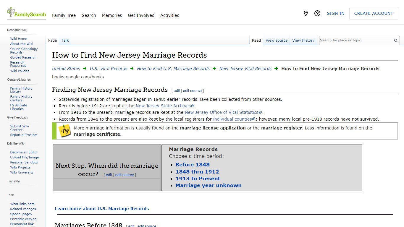 How to Find New Jersey Marriage Records • FamilySearch